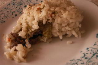 Ленивые голубцы с маслинами