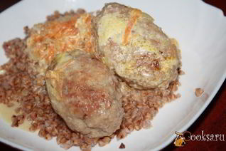 Ленивые голубцы томленые в сметане в чугунке