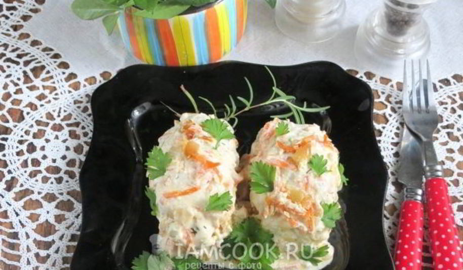 Рецепт ленивых голубцов в сметанном соусе в духовке