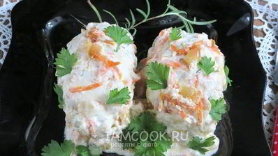 ленивые голубцы в сметанном соусе в духовке