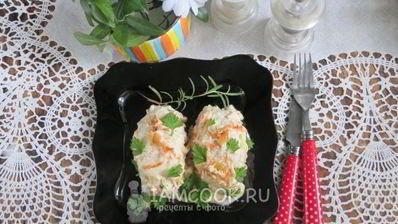 ленивые голубцы в сметанном соусе в духовке