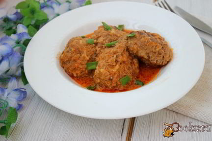 Ленивые голубцы в томатно-сметанном соусе