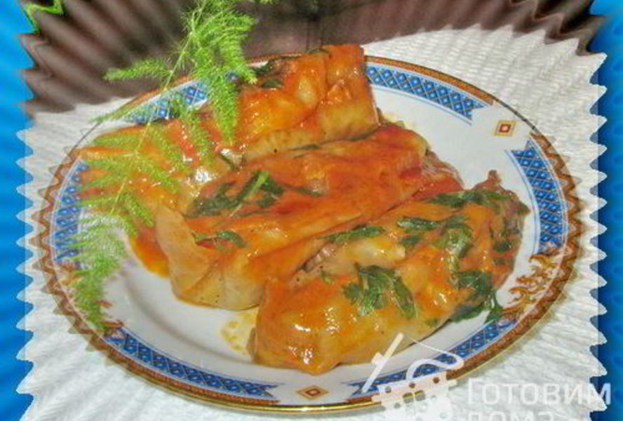 Постные голубцы с гречкой и картофелем