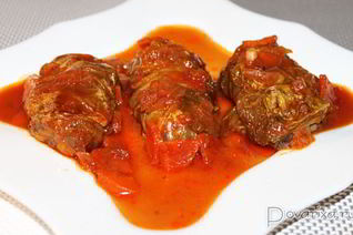 Постные голубцы с пекинской капустой