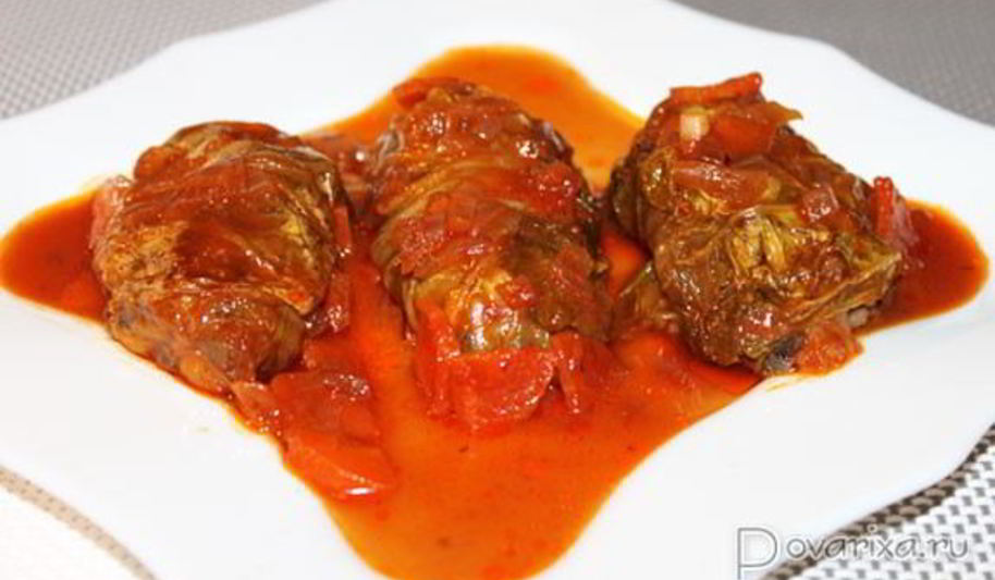 Рецепт постных голубцов с пекинской капустой