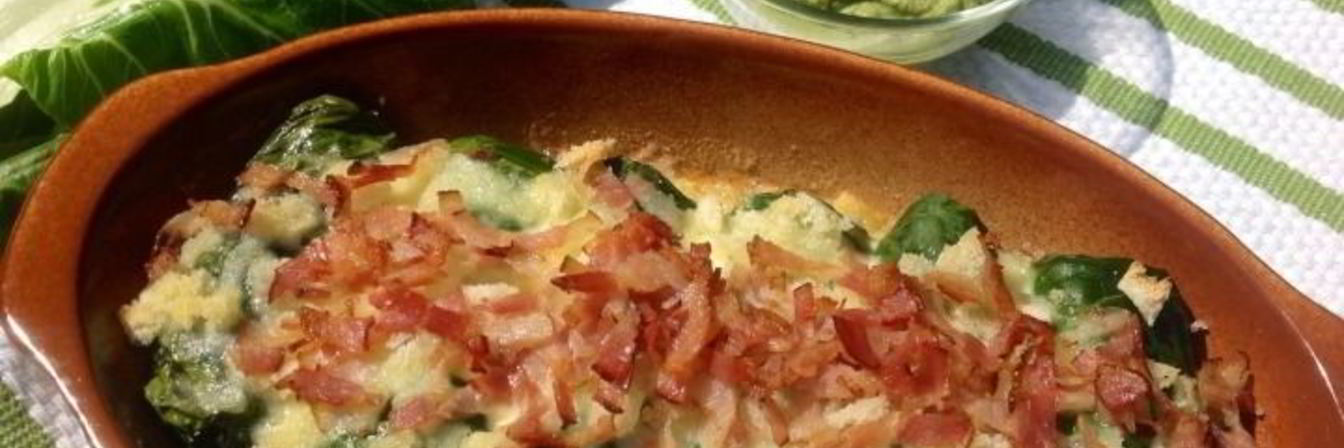 Запеченные голубцы из мангольда