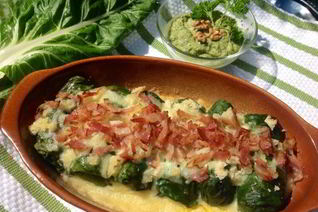 Запеченные голубцы из мангольда