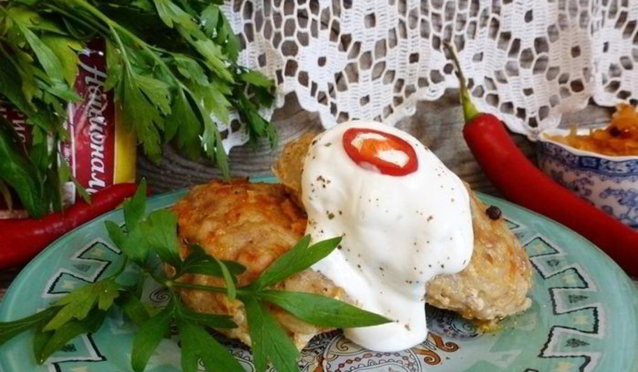 Рецепт запеченных ленивых голубцов с квашеной капустой