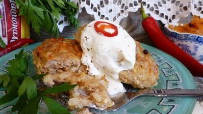 запеченные ленивые голубцы с квашеной капустой