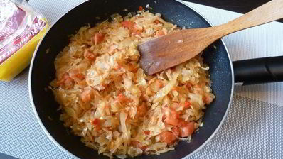 запеченные ленивые голубцы с квашеной капустой