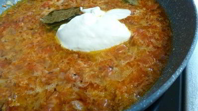 запеченные ленивые голубцы с квашеной капустой