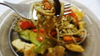 гречневая лапша с курицей