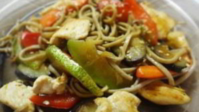 гречневая лапша с курицей