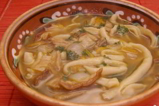 Грибная лапша из сушеных грибов