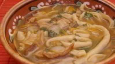 грибная лапша из сушеных грибов