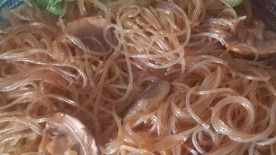 грибная лапша по-шанхайски