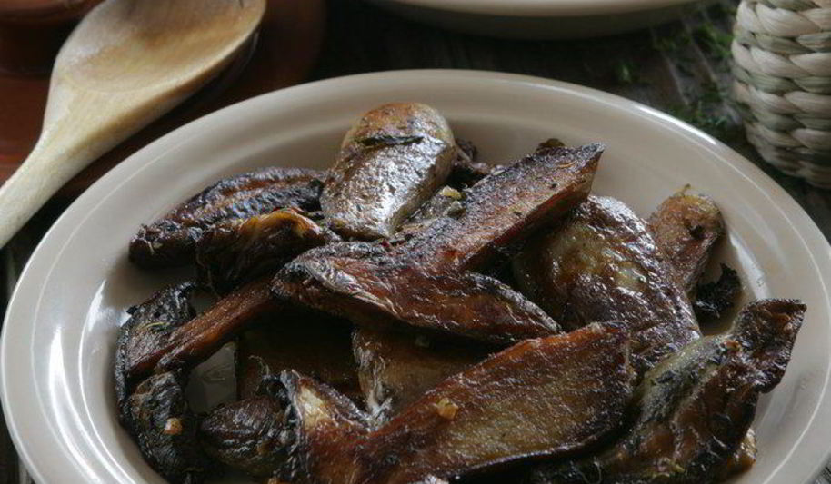 Рецепт белых грибов, запеченных с мятой