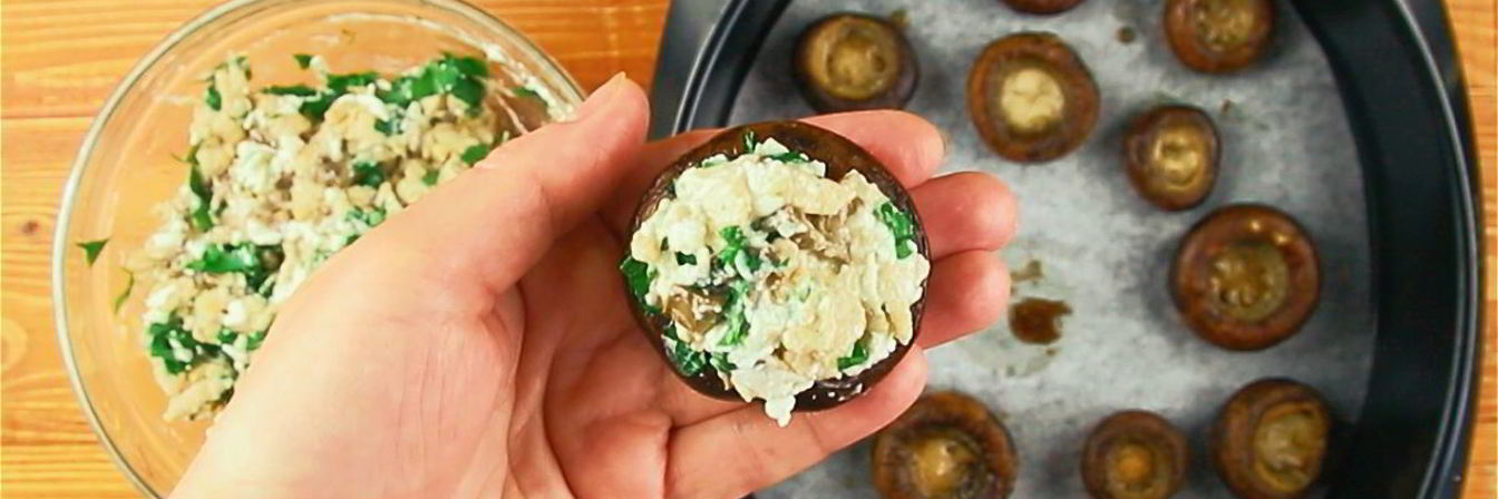 Фаршированные шампиньоны