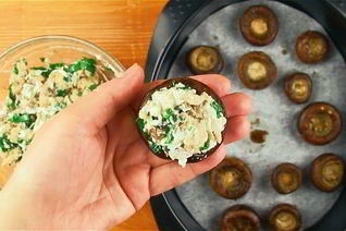 Фаршированные шампиньоны