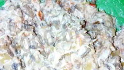 фаршированные шляпки шампиньончиков