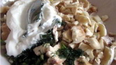 грибы, фаршированные креветками