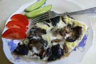 Грибы на сковороде