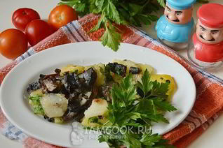 Подберезовики жареные с картошкой