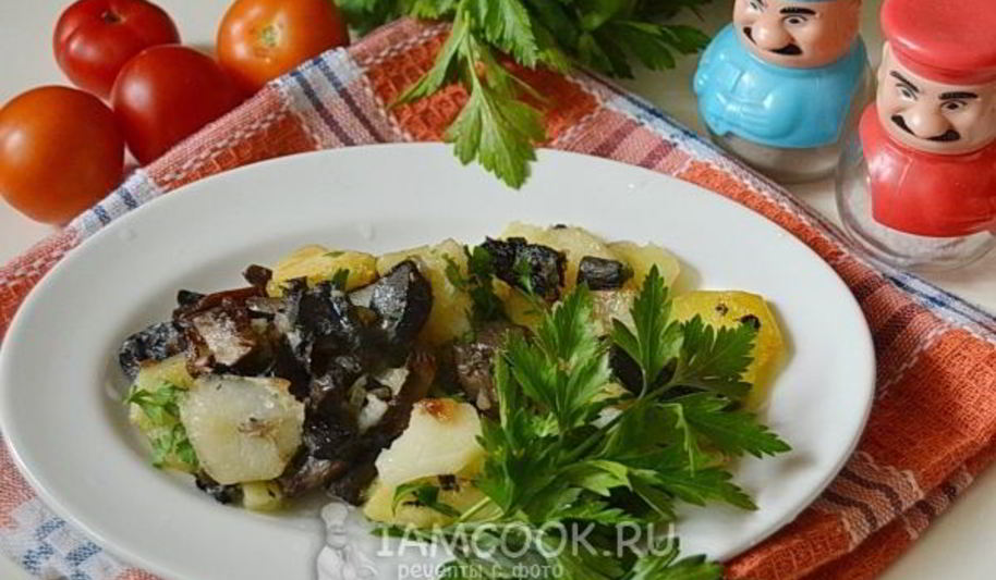Рецепт подберезовиков жареных с картошкой