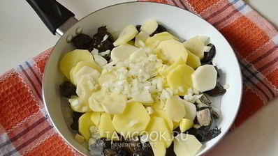 подберезовики жареные с картошкой