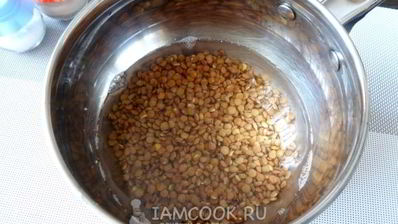 шампиньоны, фаршированные чечевицей