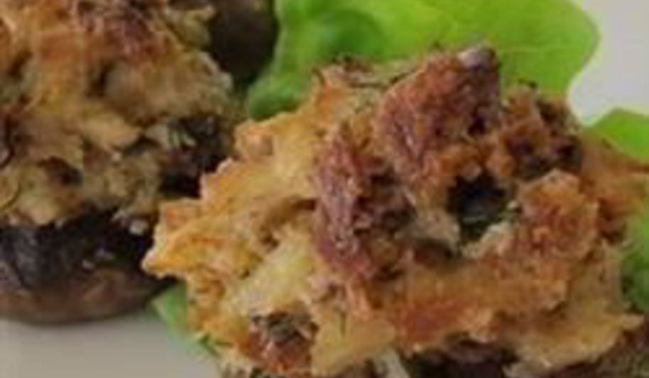 Рецепт шампиньонов фаршированных крабами