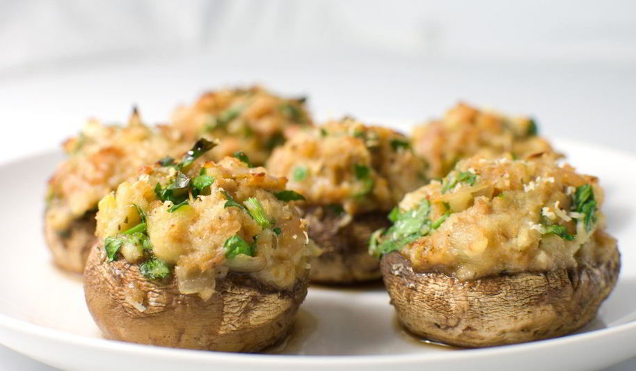 Рецепт шампиньонов, фаршированных курицей
