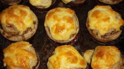 шампиньоны, фаршированные мясом