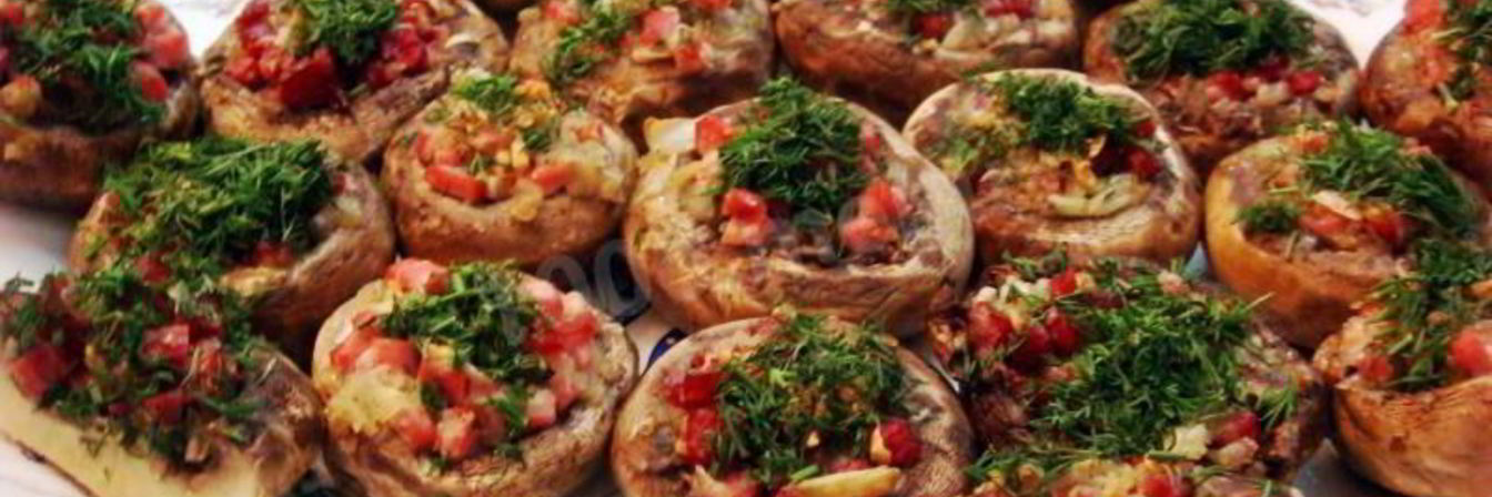 Шампиньоны фаршированные запеченные в духовке