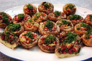 Шампиньоны фаршированные запеченные в духовке