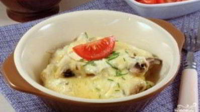 шампиньоны с сыром в духовке