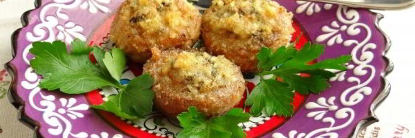 Шампиньоны, запеченные с чесноком и тимьяном