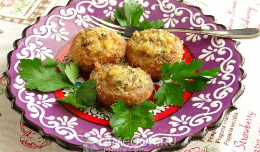 Рецепт шампиньонов, запеченных с чесноком и тимьяном