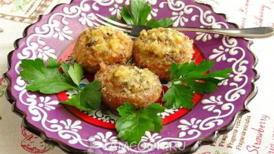 шампиньоны, запеченные с чесноком и тимьяном