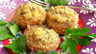 шампиньоны, запеченные с чесноком и тимьяном