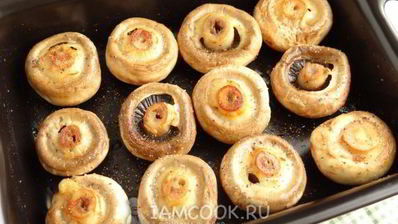 шампиньоны, запеченные с чесноком и тимьяном