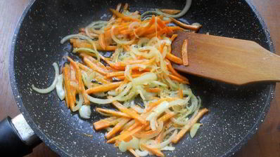 шампиньоны жареные с цветной капустой