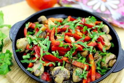 Шампиньоны жареные