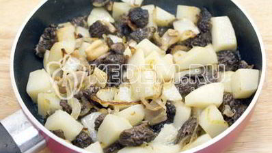 сморчки жареные с картофелем