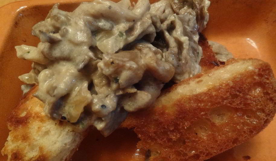 Рецепт вешенок, тушеных со сливками и тимьяном