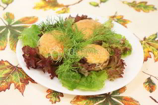 Запеченные шампиньоны