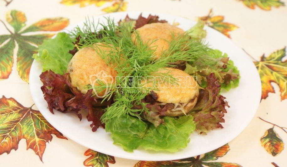 Рецепт запеченных шампиньонов