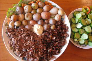 Жареные грибы рыжики