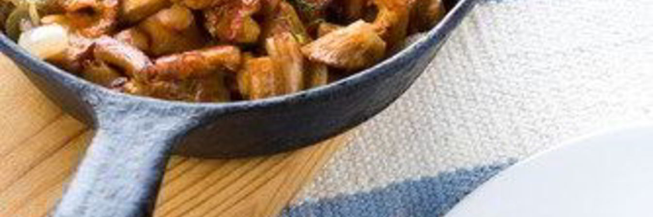 Жареные грибы в сливочном масле с шалотом