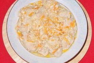 Быстрый сливочный гуляш из курицы